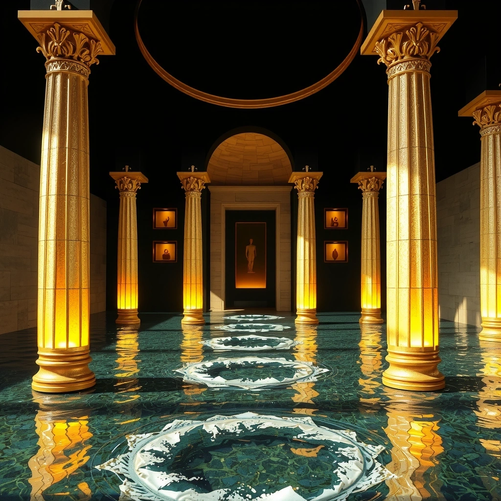 Mystical water background